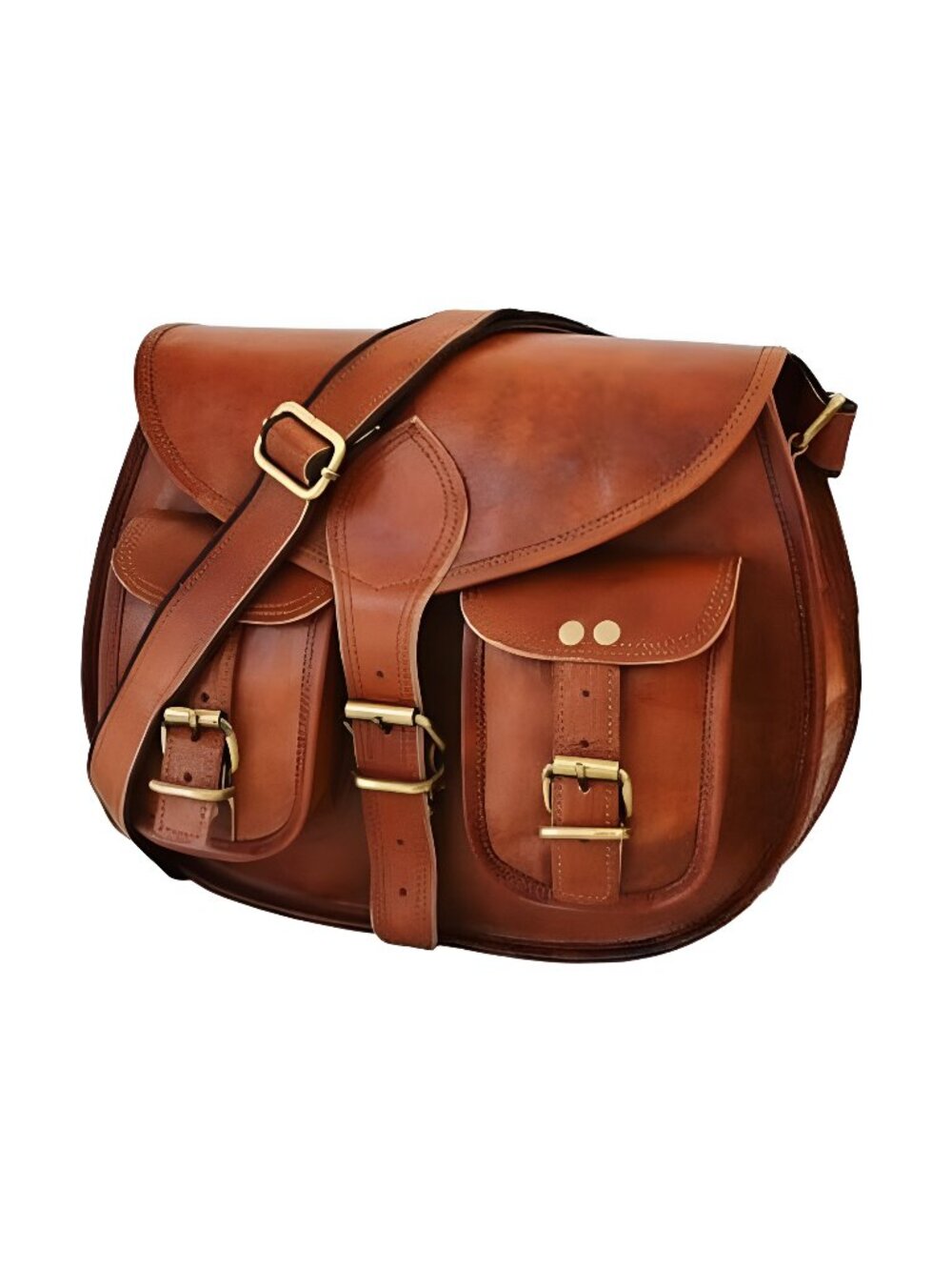 13 inch Leather Crossbody bags for women Vintage Style